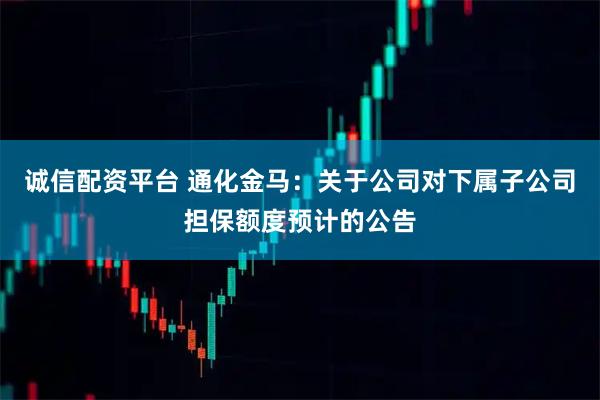 诚信配资平台 通化金马：关于公司对下属子公司担保额度预计的公告